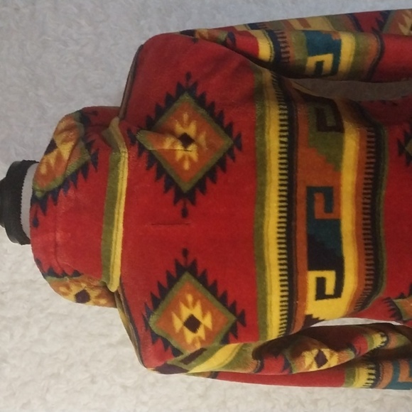 TrailCrest Aztec Geometric Western Flannel Fleece Jacket Size M - Picture 6 of 8